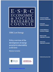 ESRC Just Energy Energy Poverty State of Play