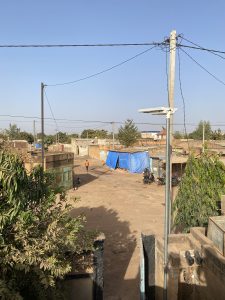 Solar panels and grids in Ouagadougou, Burkina Faso