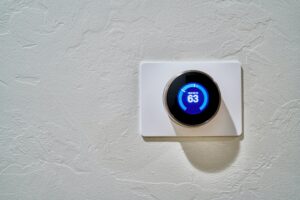 White thermostat picture