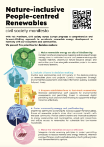 nature-inclusive, people-centred renewables manifesto